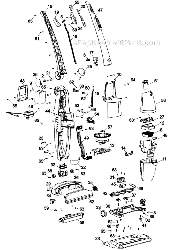 Hoover H2510 Impulse Cordless Power Mop Page A Diagram