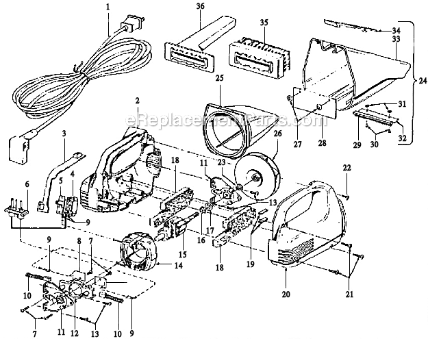 Hoover S1059-600 Hand Vac Page A Diagram