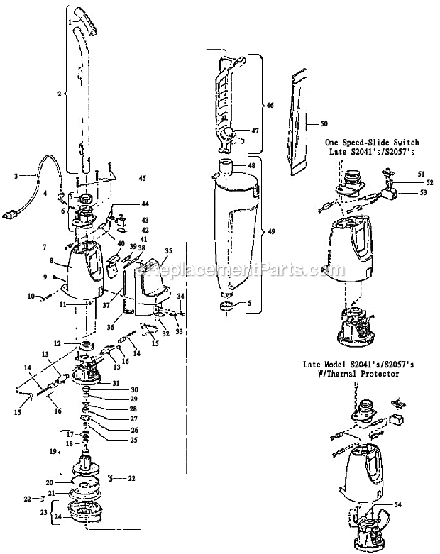 Hoover S2057 Quik Broom Page A Diagram