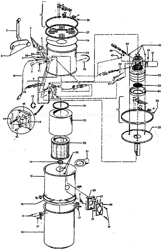 Hoover S5567-011 Central Vacuum Page A Diagram