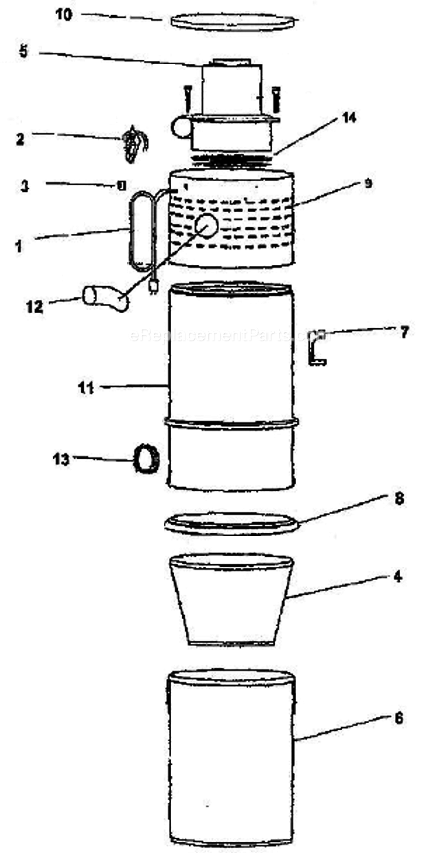 Hoover S5604-070 Central Vacuum Page A Diagram