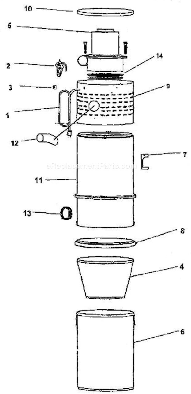 Hoover S5604-080 Central Vacuum Page A Diagram