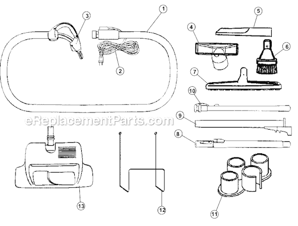 Hoover SH80010 WindTunnel Central Vac System Page A Diagram