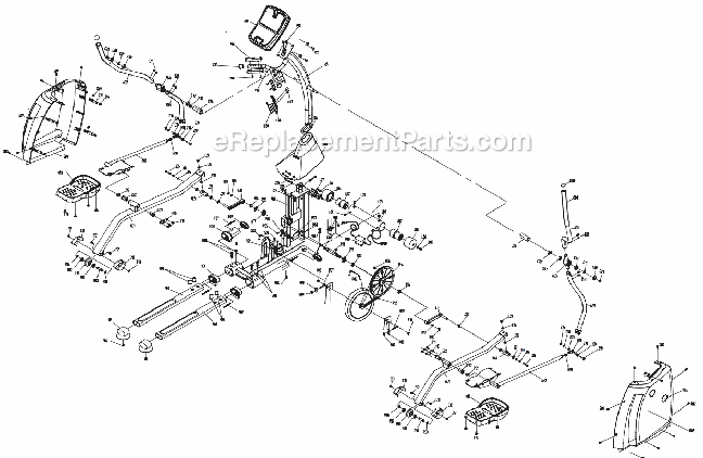 Horizon Fitness E500 (EP193)(2008) Elliptical - Traditional Page A Diagram