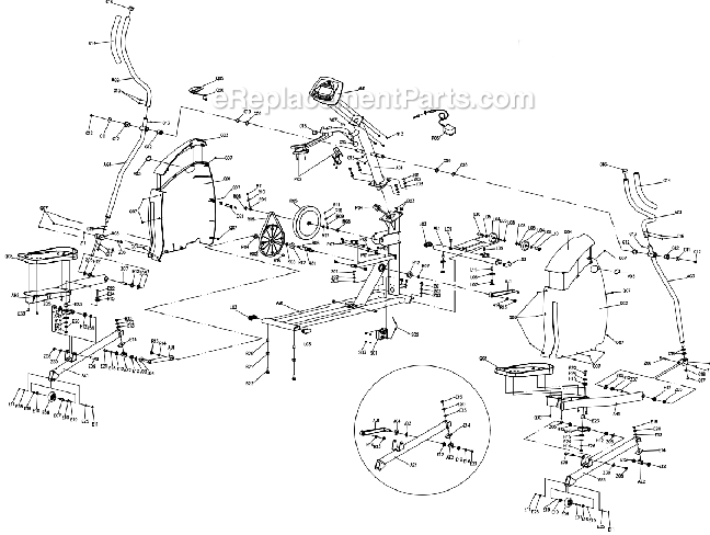 Horizon Fitness EX22 (EP109)(2006) Elliptical - Traditional Page A Diagram