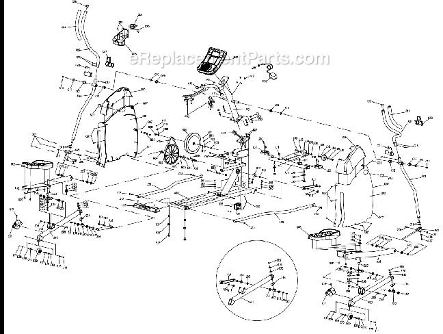 Horizon Fitness EX33 (EP110)(2006) Elliptical - Traditional Page A Diagram