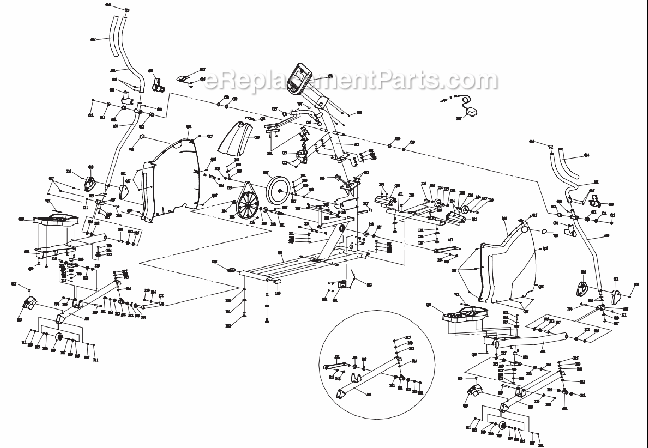 Horizon Fitness EX57 (EP505)(2009) Elliptical - Traditional Page A Diagram