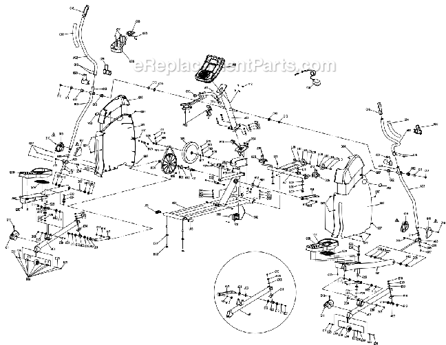 Horizon Fitness EX65 (EP133)(2007) Elliptical - Traditional Page A Diagram