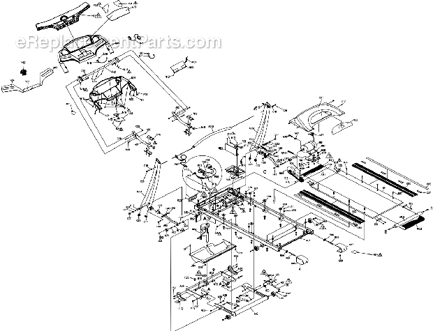Horizon Fitness T50 (TM162)(2006) Treadmill - Folding Page A Diagram