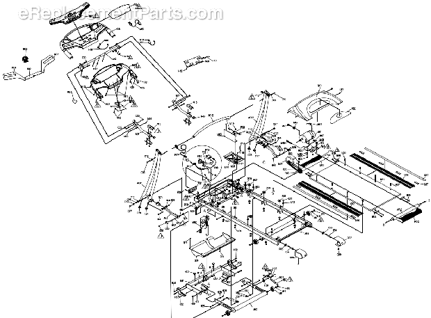 Horizon Fitness T70 (TM177)(2006) Treadmill - Folding Page A Diagram