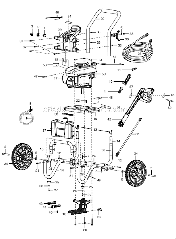 Husky HU80722 Pressure Washer Page A Diagram