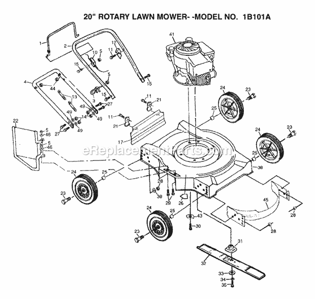 Husqvarna 1B101A (1999 And Before) 1B101A (1999 And Before) Page A Diagram