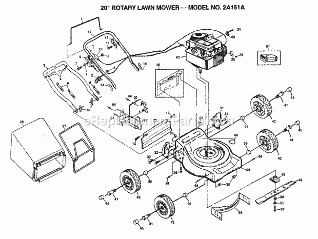 Husqvarna 2A151A (1999 And Before) 2A151A (1999 And Before) Page A Diagram