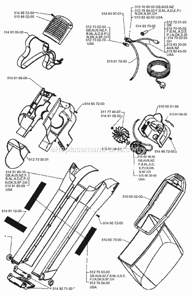 Husqvarna BV1150 (1995-08) Handheld Blower Page A Diagram