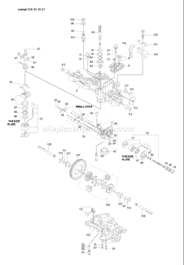 Husqvarna L 55 Transmission (2003-03) Engine Page A Diagram
