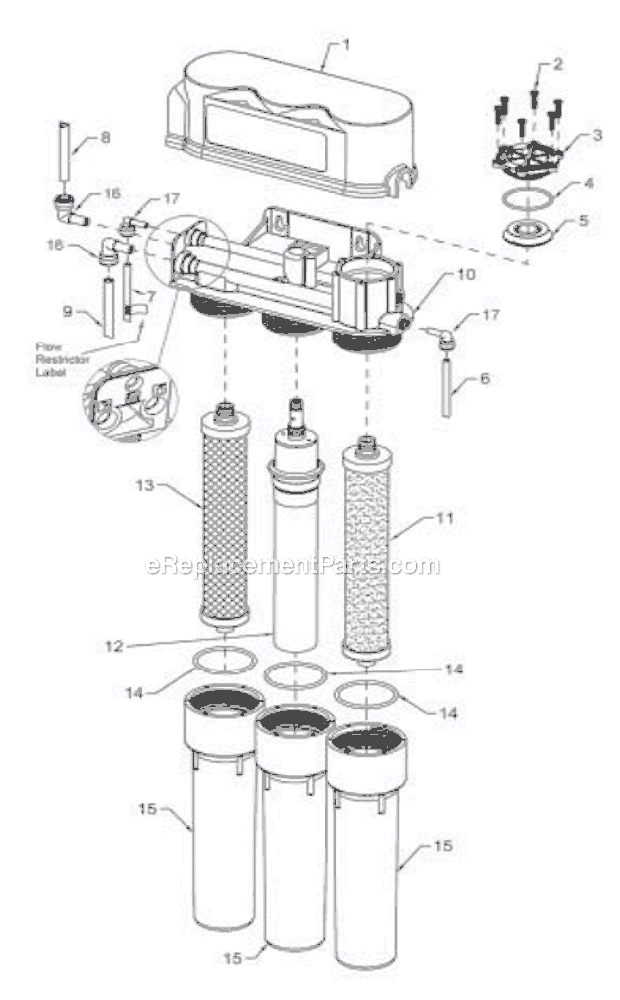 Hydrotech 12401 Advanced RO System Page A Diagram