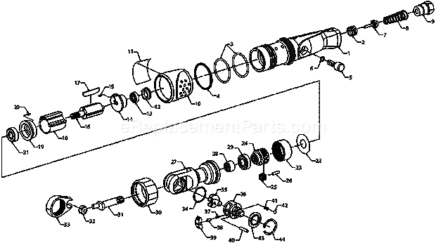 Ingersoll Rand 1099XPA Air Ratchet Wrench Page A Diagram