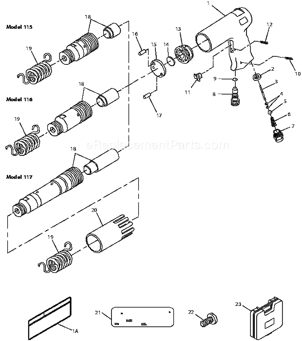 Ingersoll Rand 115 Air Percussive Hammer Page A Diagram