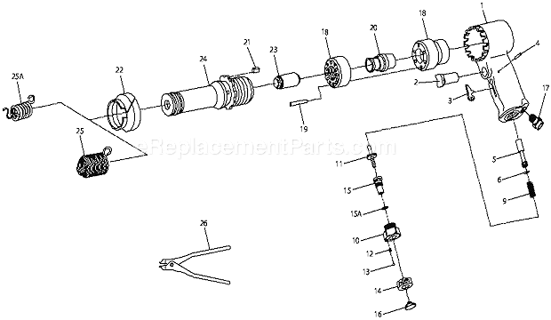 Ingersoll Rand 132 Air Percussive Hammer Page A Diagram