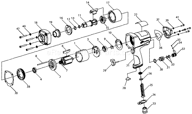 Ingersoll Rand 259 Air Impact Tool Page A Diagram