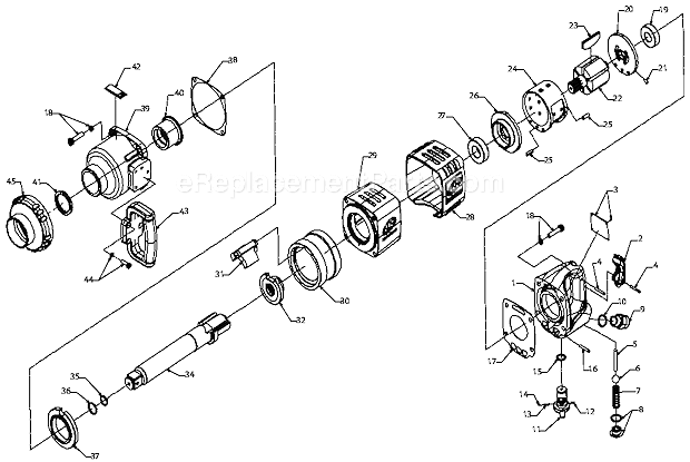 Ingersoll Rand 285B-6-AP Air Impact Wrench Page A Diagram