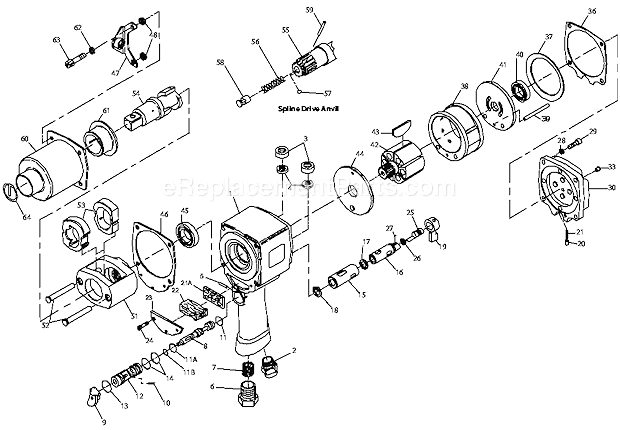 Ingersoll Rand 293-S Impact Wrench Page A Diagram