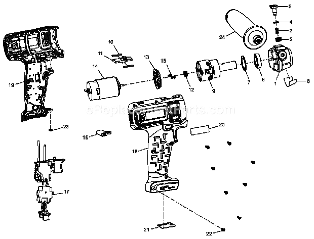 Ingersoll Rand G1621 Cordless Polisher/Sander Tool Page A Diagram
