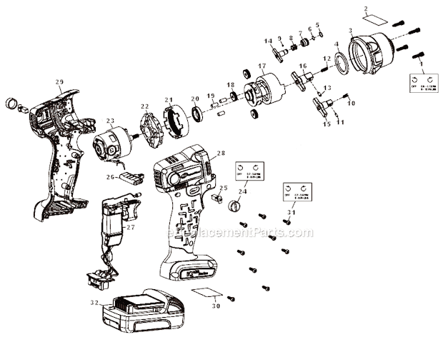 Ingersoll Rand W5111 Cordless Impact Wrench Page A Diagram