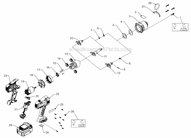 Ingersoll Rand W7150P-K12 Cordless Impact Wrench Page A Diagram