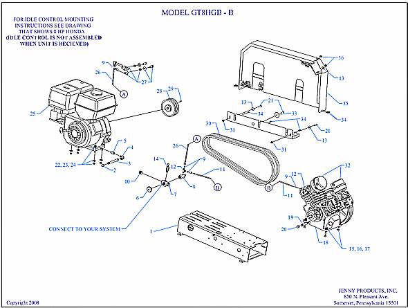 Jenny GT8HGB-B Two Stage Commpressor Page A Diagram