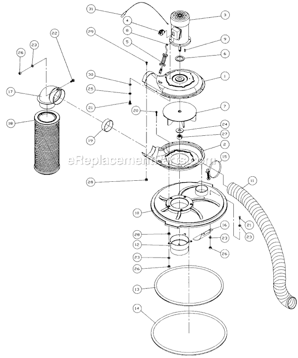 Jet DC-650TS (708630) Dust Collector Page A Diagram