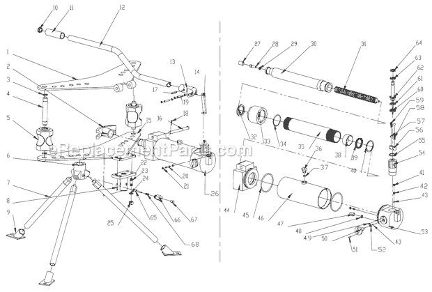 Jet JHPB-20 (2-inch) Hydraulic Pipe Bender Page A Diagram