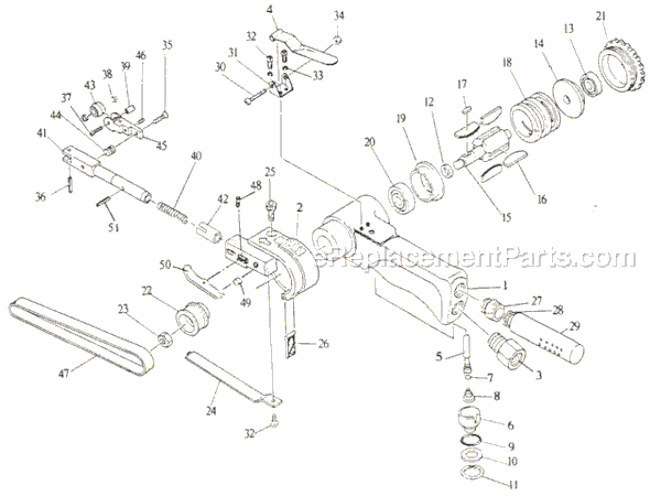 Jet JSM-610 Belt Sander Page A Diagram