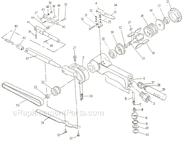 Jet JSM-612 Belt Sander Page A Diagram