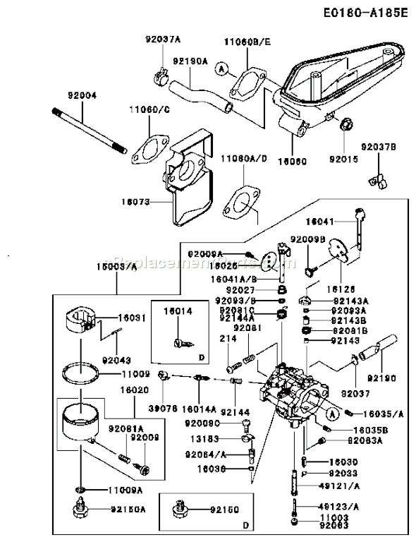 Kawasaki 4 Stroke Engine Fc540v Ereplacementparts Com