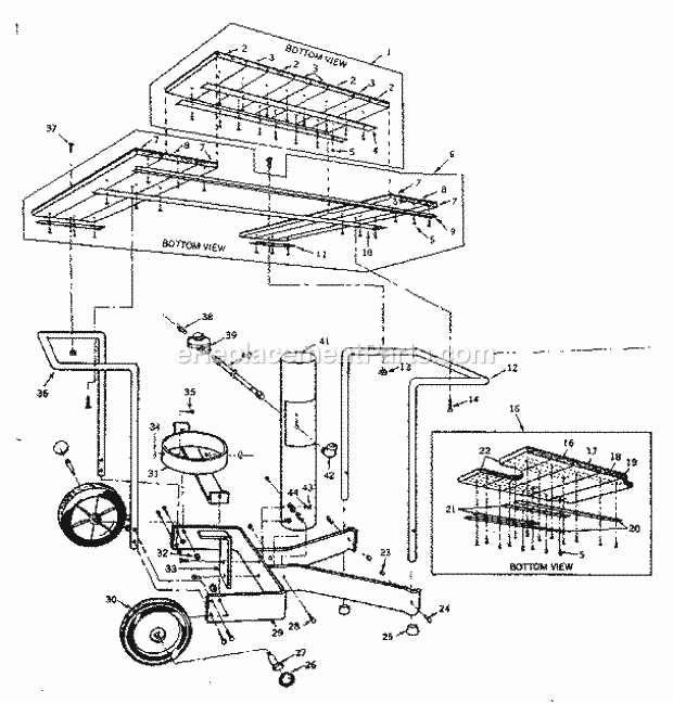 Kenmore 25822569 Sears Portable Cart Portable_Cart Diagram