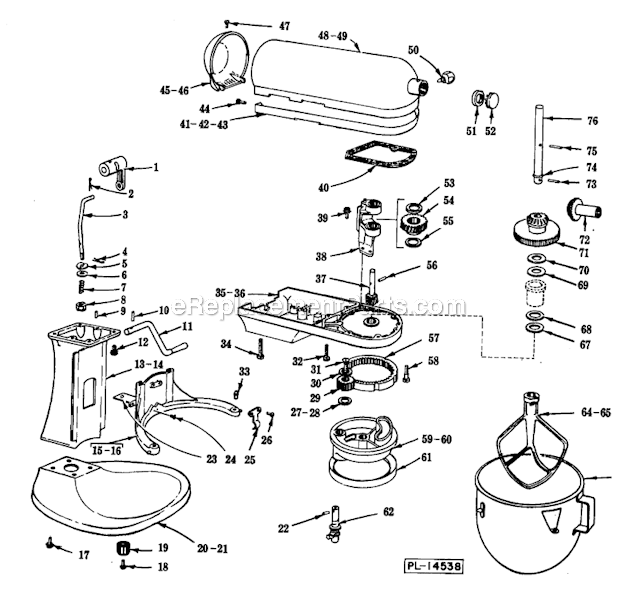 trompet Frugtbar Økologi KitchenAid K5-A - Mixer - eReplacementParts.com