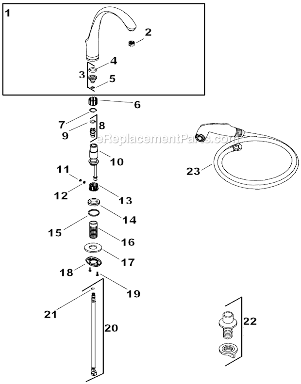 Kohler K 10430 Kitchen Sink Faucet