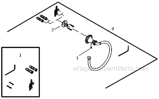 Kohler K-10557 Devonshire Towel Ring Page A Diagram