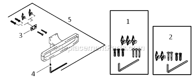 Kohler K-11587 Loure Towel Ring Page A Diagram