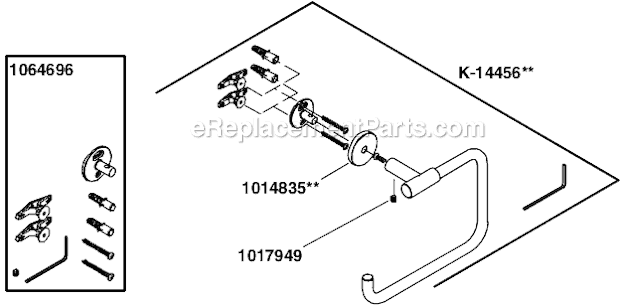Kohler K-14456 Stillness Towel Ring Page A Diagram