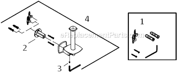 Kohler K-16255 Margaux Vertical Toilet Tissue Holder Page A Diagram
