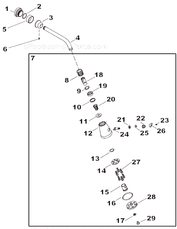 Kohler K-6812 Single Function Showerhead Page A Diagram