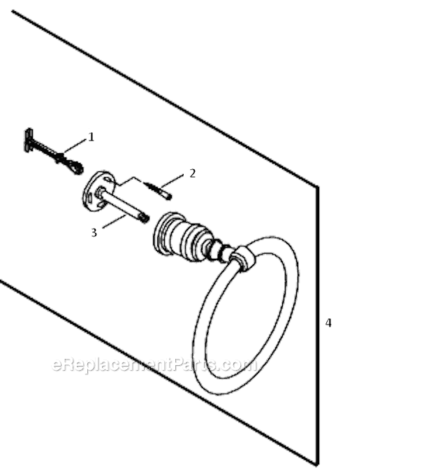 Kohler K-6817-B Iv Georges Brass Towel Ring Page A Diagram