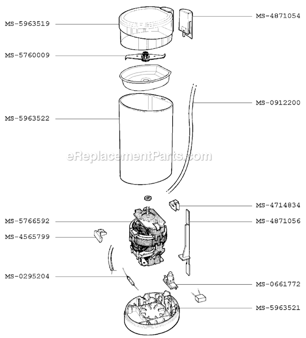 Krups F2033051(0) Coffee Mill Page A Diagram