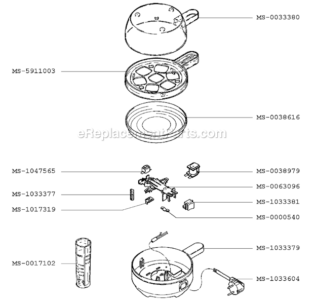 Krups F2337056(A) Ovomat Spezial Cooker Page A Diagram