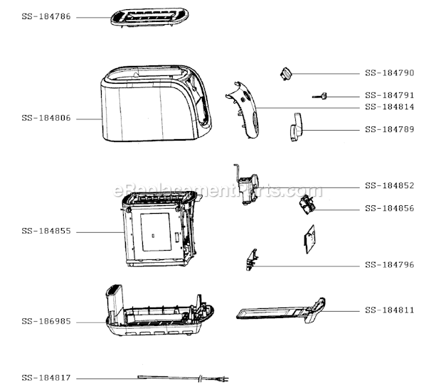 Krups FEM21B Toaster Expert Page A Diagram