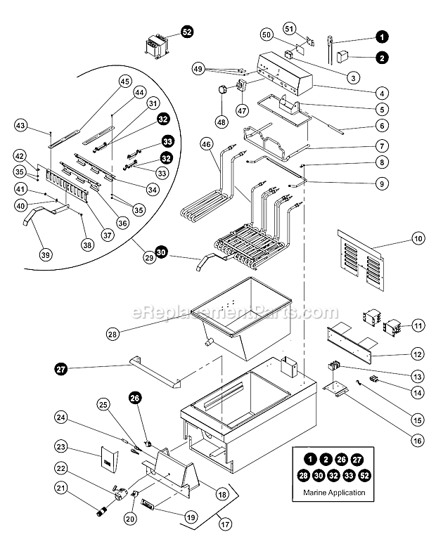 Lang 130F Electric Fryer Page A Diagram
