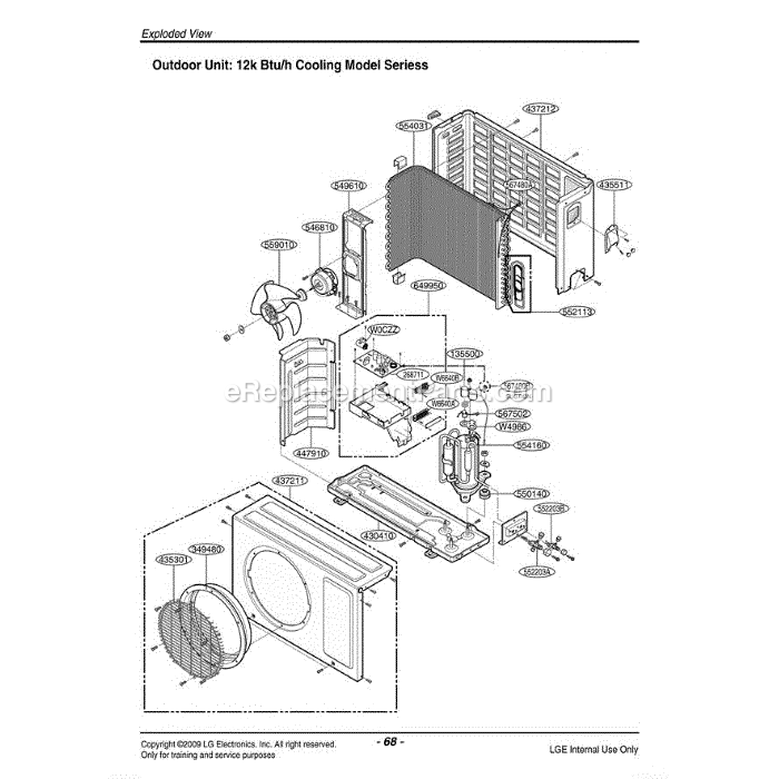 LG LA121CNMANCAEUS (ANCAEUS) Air Conditioner Section Diagram