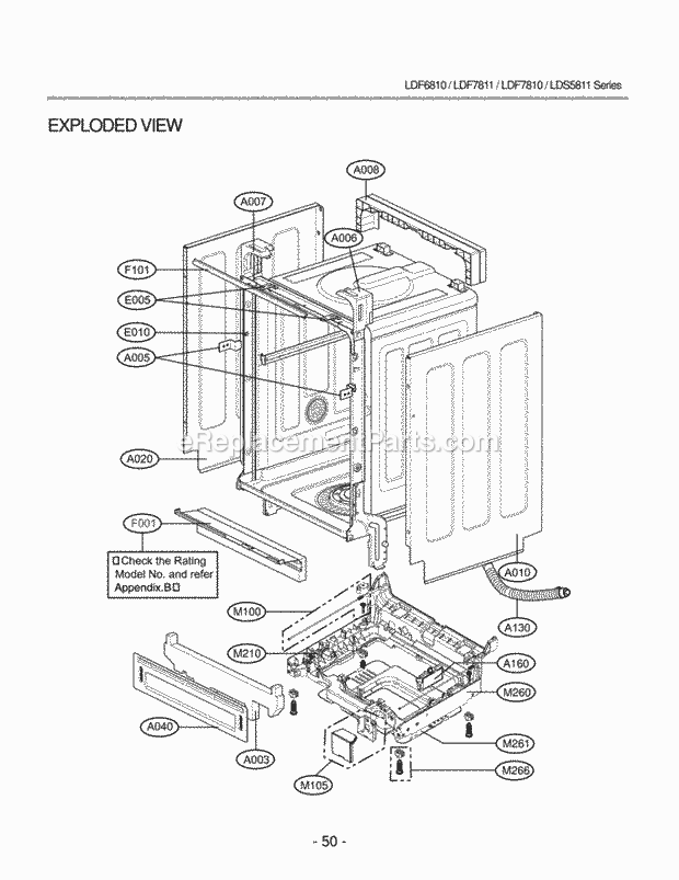 LG Dishwasher | LDF6810ST | eReplacementParts.com